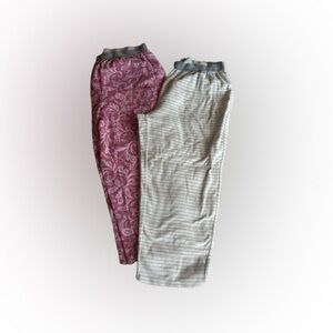 Women's Paisley and Striped Pajama Set of 2